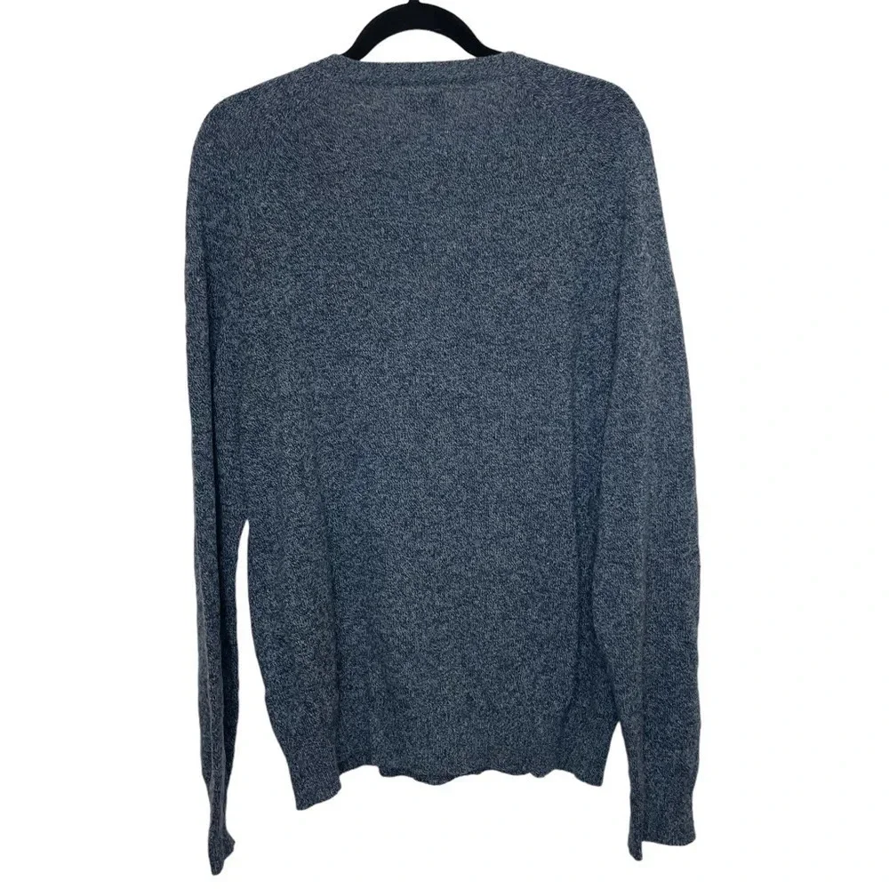 J Crew lambswool mens v-neck sweater blue